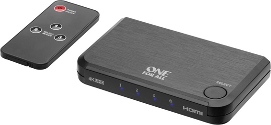 Изображение One For All One for all intelligent HDMI switch SV1632 4K, HDMI switch (black, full HD HDMI switch)