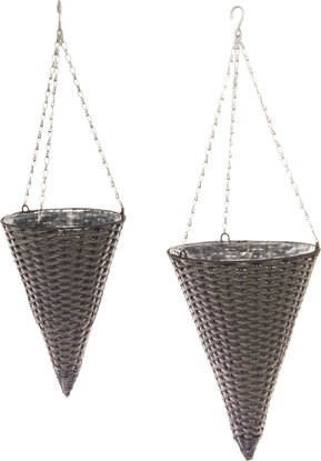 Picture of Onyx Zestaw doniczek 2 szt. brzowy