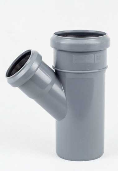 Picture of Onnline Trójnik PP popielaty 110 x 75mm 45° (CCP690)