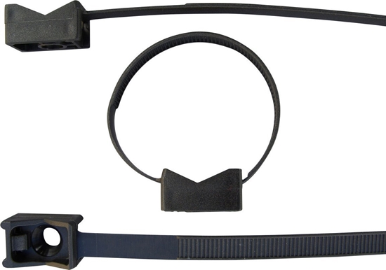 Picture of Onnline Uchwyt paskowy do przewodów okrgy 35 mm, czarny, UV