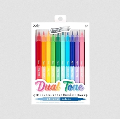 Attēls no Ooly Flamastry pdzelkowe Dual Tone 24 kolory