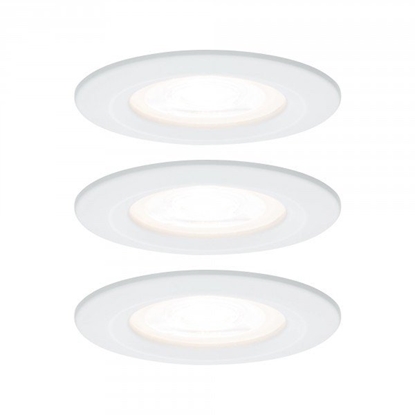 Picture of Oprawa do wbudowania NOVA LED DIM staa zestaw 3xGU10 6.5W 460lm 78mm 2700K IP44 230V biay mat