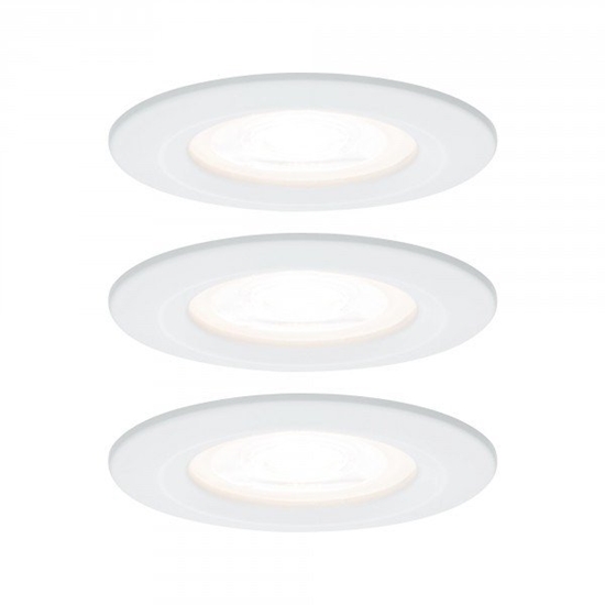 Picture of Oprawa do wbudowania NOVA LED DIM staa zestaw 3xGU10 6.5W 460lm 78mm 2700K IP44 230V biay mat