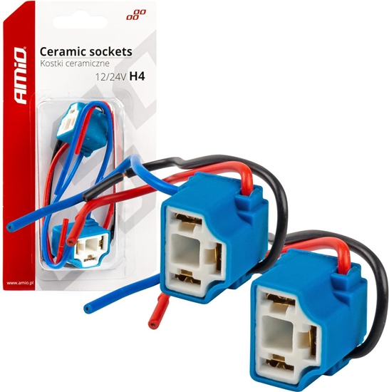 Picture of Oprawki arówki H4 kostki ceramiczne ktowe gniazdo