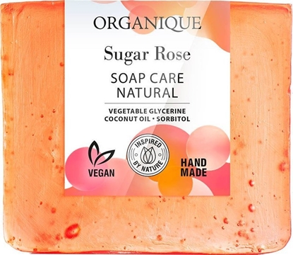 Attēls no Organique ORGANIQUE Mydo naturalnie pielgnujce Sugar Rose 100g