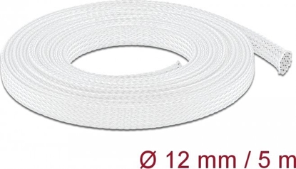 Изображение Delock Braided Sleeve stretchable 5 m x 12 mm white