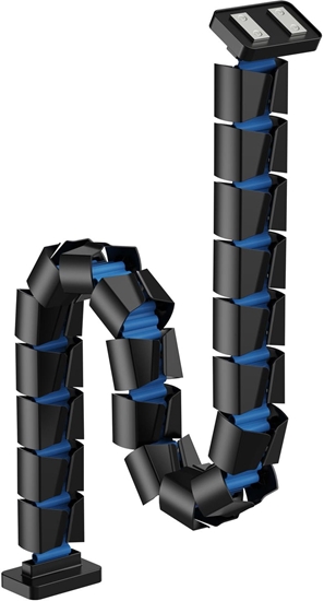 Picture of Organizer kabli, G�sia szyja z magnetycznym mocowaniem, czarno-niebieski, 1285mm, do sto��w z regulacj� wysoko�ci, Powerton