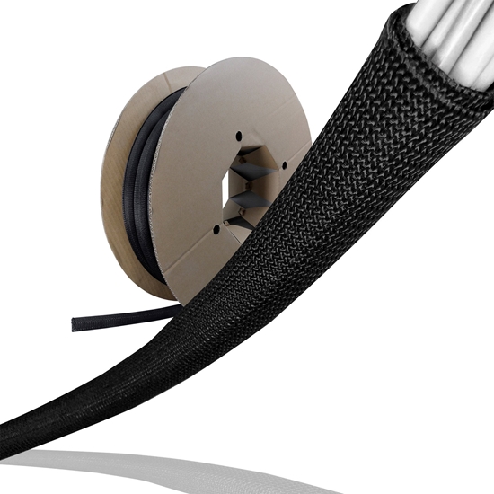 Изображение Organizer LABEL THE CABLE LTC Klettrolle Pro Cable Tube 10m zum Bündeln&Ordnen schwarz