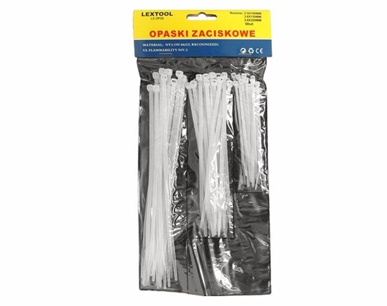 Picture of Organizer Lextool Opaska zaciskowa Biay 60 sztuk  (LXOP22)