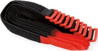 Attēls no Organizer Velcro VELCRO rzep z oczkiem, 25 mm, 10 sztuk, czarny, 30 cm