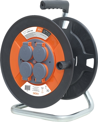 Picture of Orno Bryzgoszczelny zwijak bbnowy IP44 4x2P+Z 16A 230V, H05VV-F 3x1,5mm2, 50m