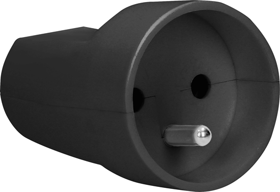 Picture of Orno Gniazdo przenone pojedyncze rozbieralne, 16A, 250V, 2P+Z, czarne