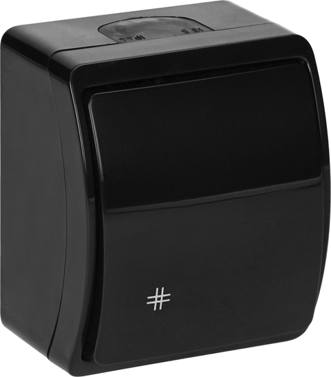 Picture of Orno cznik krzyowy n/t AQUATIC, IP44, czarny