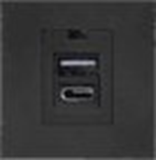 Picture of Orno NOEN USB x 2 - typ A + C, podwójny port moduowy 45x45mm z adowark USB, 2,1A 5V DC, czarny