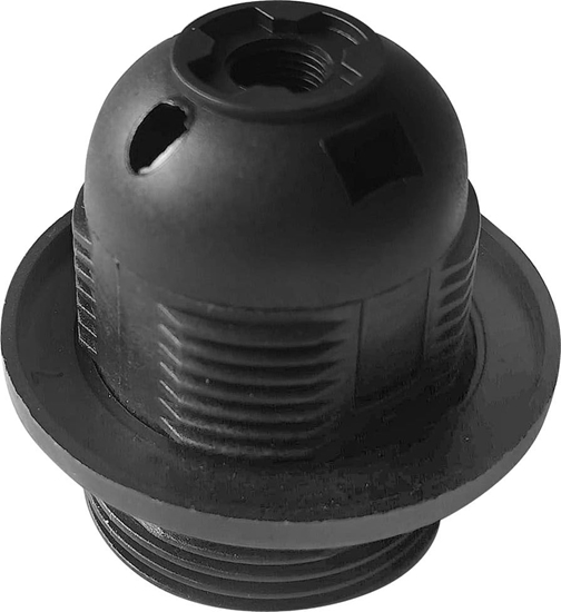 Picture of Orno Oprawka termoplastyczna E27 z konierzem, czarna, zestaw 40 szt.