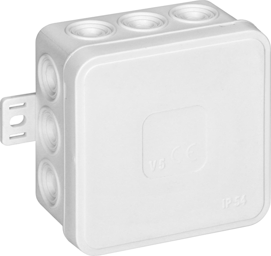 Picture of Orno Puszka n/t CLICK, IP54, 12 przepustów, 75x75x41mm, biaa,OR-JB-13802/W