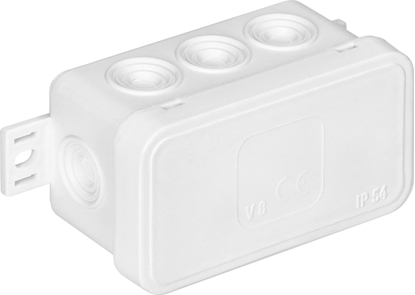 Picture of Orno Puszka n/t CLICK, IP54, 8 przepustów, 80x45x41mm, biaa,OR-JB-13805/W