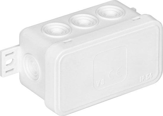 Picture of Orno Puszka n/t CLICK, IP54, 8 przepustów, 80x45x41mm, biaa,OR-JB-13805/W
