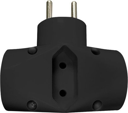 Attēls no Orno Rozganik 2x2P+Z, 1x2P/II, czarny OR-AE-13221/B