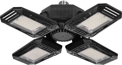 Picture of Orno SYRIUSZ LED Skadana lampa warsztatowa 4-skrzydowa, E27, 72W, 4000K, 6480lm