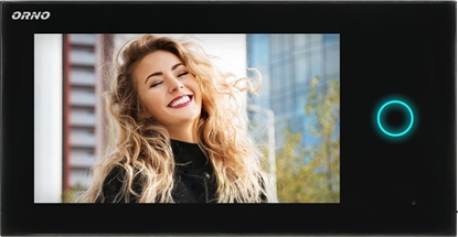 Изображение Orno Wideo monitor bezsuchawkowy, kolorowy, LCD 7", dotykowy, WI-FI, do zestawu APPOS, otwieranie bramy, czarny