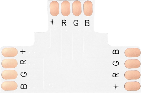 Изображение Orno Zczka LED RGB 10mm, trójnik "T"