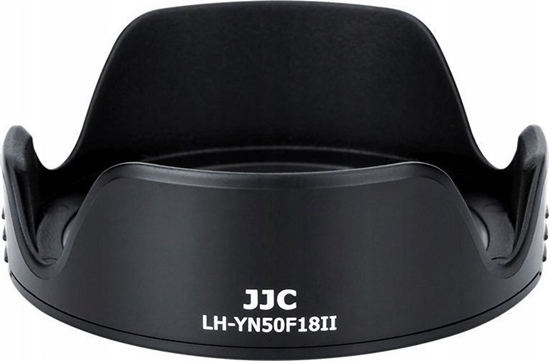 Изображение Osona na obiektyw JJC Osona Przeciwsoneczna Tulipan na Obiektyw Yongnuo YN 50 mm 50mm f/1.8 II / LH-YN50F18II Czarny