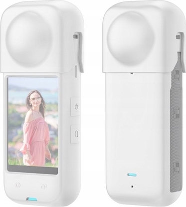 Изображение Osona na obiektyw Puluz Dekielek Na Obiektyw + Obudowa Silikonowa Osona Ochrona Do Insta360 X4 / X 4 / Pu985w