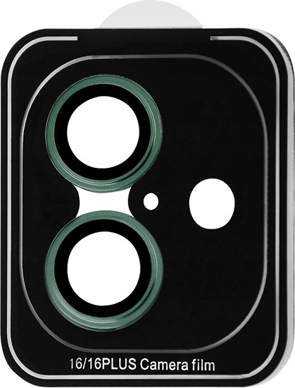 Picture of Osona Szko Hartowane 9h Na Obiektyw Aparat Do Iphone 16 / 16 Plus - Zielony / Cppaip16pl15