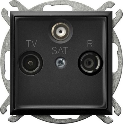 Изображение Ospel ARIA Gniazdo RTV-SAT kocowe czarny metalik GPA-US/m/33