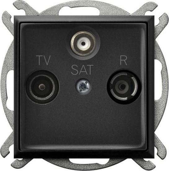 Изображение Ospel ARIA Gniazdo RTV-SAT kocowe czarny metalik GPA-US/m/33