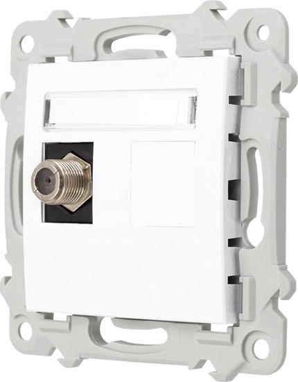 Picture of Ospel Gniazdo antenowe Ospel Szafir GPA-1ZF/m/00 typu F pojedyncze biae