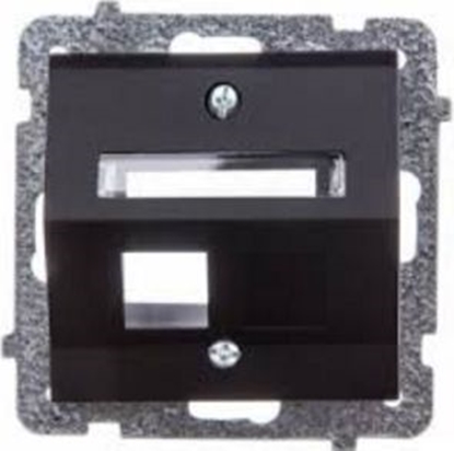 Attēls no Ospel Obudowa gniazda komputerowego Sonata skona czarny metalik (GPK-1RS/p/33)