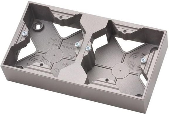 Picture of Ospel Puszka natynkowa Impresja 2-krotna tytan (PNP-2Y/23)