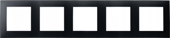 Picture of Ospel Ramka piciokrotna Ospel Szafir R-5Z/33 czarny metalik
