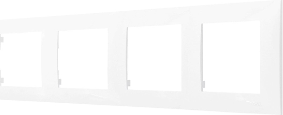 Picture of Ospel Ramka poczwórna Ospel Szafir R-4Z/00 biaa