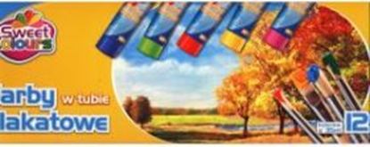 Picture of Otocki Farby plakatowe w tubkach 12 kolorów