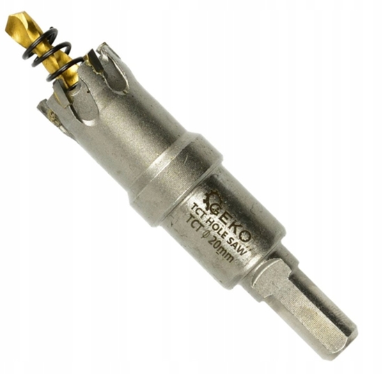 Picture of Otwornica widiowa - koronka do metalu 20mm z wiertem tytanowym (100)