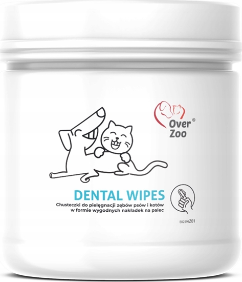 Picture of Over Zoo OVER ZOO DENTAL WIPES CHUSTECZKI DO       PIELGNACJI ZBÓW 50szt