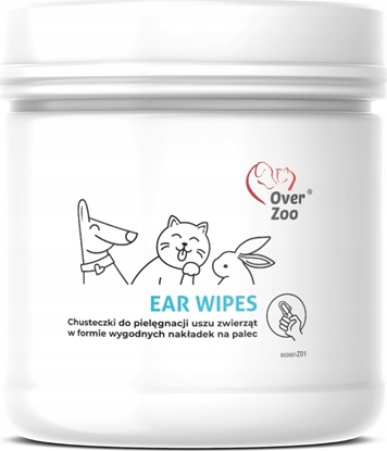 Изображение Over Zoo OVER ZOO EAR WIPES CHUSTECZKI DO          PIELGNACJI USZU 50szt
