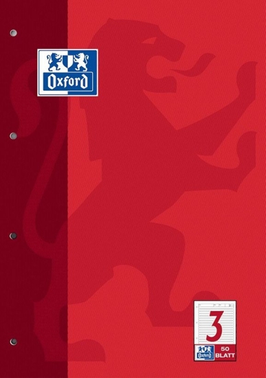 Изображение Oxford 100050342 notatnik A4 Czerwony
