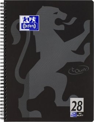 Изображение Oxford 400121610 notatnik A4+ 160 ark. Czarny, Szary