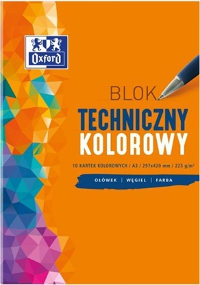 Изображение Oxford Blok techniczny A3 10k kolorowy