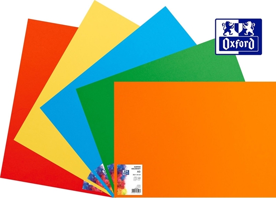 Изображение Oxford Karton Oxford A3 160g ciemnoczerwony (25), CIEMNOCZERWONY