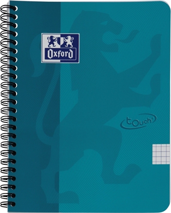 Изображение Oxford Notesbog A5+ Oxford Touch´ turkis kvadreret 5x5mm 90g m/140 sider