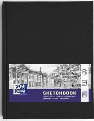 Изображение Oxford Szkicownik SKETCHBOOK szyty A4 96k 100g czarny 400152623 OXFORD