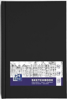 Изображение Oxford Szkicownik SKETCHBOOK szyty A6 96k 100g czarny 400152626 OXFORD