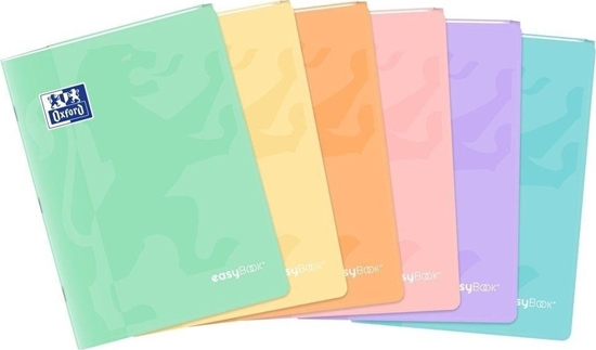 Picture of Oxford Zeszyt A4/60K kratka Easybook Pastel (8szt) OXFORD