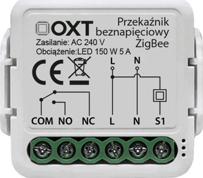 Attēls no OXT Modu OXT mini 1 obwód beznapiciowy ZigBee Tuya