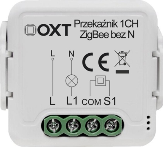 Picture of OXT Modu OXT mini przekanik 1 obw. bez N ZigBee TUYA